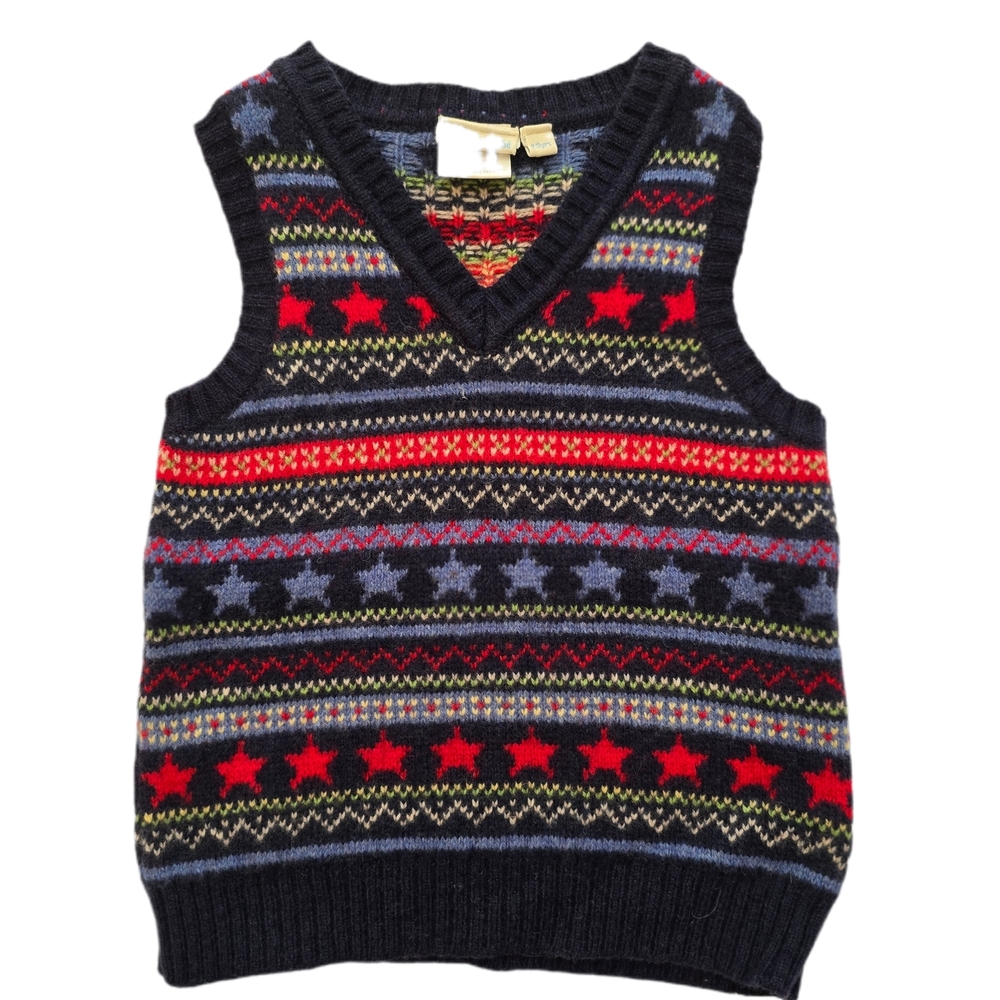 JoJo Maman Bebe Multicolor Knit Sweater Vest